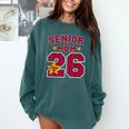 Senior Mom 2026 Proud Senior Mom Class Of 26 For Graduation Comfort Colors Sweatshirt Blue Spruce