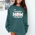 Senior Mom Class Of 2026 Baseball Mom Graduation Comfort Colors Sweatshirt Blue Spruce