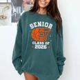 Senior Mom Class Of 2026 Basketball Graduation Comfort Colors Sweatshirt Blue Spruce