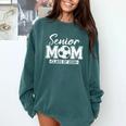 Senior Mom Class Of 2026 Soccer Mom Graduation Premium Tri-Blend Comfort Colors Sweatshirt Blue Spruce