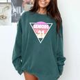 Seniors 2021 For Her Him Retro 21 Graduation Class Comfort Colors Sweatshirt Blue Spruce