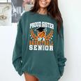 Sister Class Of 2025 Senior Basketball Graduation Family Comfort Colors Sweatshirt Blue Spruce