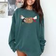 Sloth Graduation Shirt Cute Animal Diploma Grad Comfort Colors Sweatshirt Blue Spruce