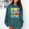 So Long 4th Grade Here I Come Graduation 5th Grade Kids Tee Premium Comfort Colors Sweatshirt Blue Spruce