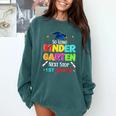 So Long Kindergarten Graduation 2025 Graduate 1st Grade Comfort Colors Sweatshirt Blue Spruce