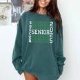 Soccer Senior Night Soccer Senior 2025 Graduation 45 Comfort Colors Sweatshirt Blue Spruce