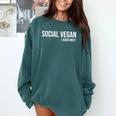 Social Vegan i Avoid Meet Introvert Sarcasm Gift Comfort Colors Sweatshirt Blue Spruce Social Vegan i Avoid Meet Introvert Sarcasm Gift Comfort Colors Sweatshirt Blue Spruce
