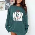 Social Work MSW Graduation Masters Degree Worker 2020 Comfort Colors Sweatshirt Blue Spruce