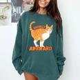 SOCIALLY AWKWARD FUNNY CAT ANTISOCIAL INTROVERT WEIRD Comfort Colors Sweatshirt Blue Spruce SOCIALLY AWKWARD FUNNY CAT ANTISOCIAL INTROVERT WEIRD Comfort Colors Sweatshirt Blue Spruce