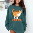 SOCIALLY AWKWARD FUNNY CAT ANTISOCIAL INTROVERT WEIRD Comfort Colors Sweatshirt Blue Spruce SOCIALLY AWKWARD FUNNY CAT ANTISOCIAL INTROVERT WEIRD Comfort Colors Sweatshirt Blue Spruce