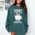 Sorry I Can’t Go I’m An Indoor Cat Introvert Cat Comfort Colors Sweatshirt Blue Spruce Sorry I Can’t Go I’m An Indoor Cat Introvert Cat Comfort Colors Sweatshirt Blue Spruce
