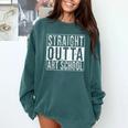 Straight Outta Art School Graduation Shirt Comfort Colors Sweatshirt Blue Spruce