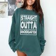 Straight Outta Kindergarten Shirt Great Graduation Idea Comfort Colors Sweatshirt Blue Spruce