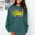 Straight Outta Kindergarten TShirt Graduation Kid Comfort Colors Sweatshirt Blue Spruce