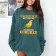 Sun Conure Introvert Parrot Bird Sun Conure Comfort Colors Sweatshirt Blue Spruce