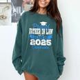 Super Proud Father In Law Of 2025 Graduate Graduation Family Comfort Colors Sweatshirt Blue Spruce