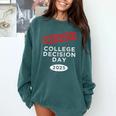 I Survived College Decision Day Graduation Class Of 25 Comfort Colors Sweatshirt Blue Spruce