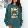 i Survived My Moms Doctorate Program Graduation Comfort Colors Sweatshirt Blue Spruce
