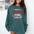 I Survived Nursing School Class Of 2025 Nurse Graduation Comfort Colors Sweatshirt Blue Spruce