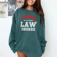 I Survived My Partner's Law Degree Graduation Shirt Comfort Colors Sweatshirt Blue Spruce
