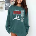 Swimming Team Senior Class Of 2025 Graduation 2025 Comfort Colors Sweatshirt Blue Spruce