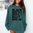 Taekwondo Belt Club Graduation Comfort Colors Sweatshirt Blue Spruce
