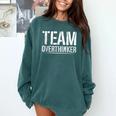 Team Overthinker Introvert Comfort Colors Sweatshirt Blue Spruce Team Overthinker Introvert Comfort Colors Sweatshirt Blue Spruce