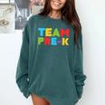 Team Pre-K Shirt Teacher Boy Girl Back To School Graduation Comfort Colors Sweatshirt Blue Spruce