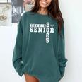 Tennis Senior Night Tennis Senior 2025 Graduation 3 Comfort Colors Sweatshirt Blue Spruce
