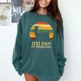 Test Day No Probllama Silhouette Teacher Student Graduation Comfort Colors Sweatshirt Blue Spruce