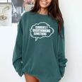 Thinker Introvert Anti Social Overthinker Comfort Colors Sweatshirt Blue Spruce