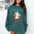 Trust Me I'Ve Got A Sociology Degree College Graduation Comfort Colors Sweatshirt Blue Spruce