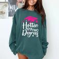 Two Degrees Hotter Graduation 2025 Diploma College Masters Comfort Colors Sweatshirt Blue Spruce
