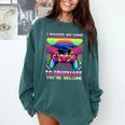 Video Gamer Graduate Graduation Grad Gaming Comfort Colors Sweatshirt Blue Spruce
