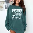 Wife's Graduation Shirt 2018 Proud Husband Of a Graduate Comfort Colors Sweatshirt Blue Spruce