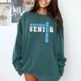 Women's Swimming Senior Night Swim Senior 2026 Graduation 39 Comfort Colors Sweatshirt Blue Spruce