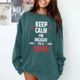 Xmas Nurse Graduation Keep Calm I'm Almost A Nurse Comfort Colors Sweatshirt Blue Spruce