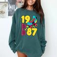 1987 Retro Raised In The 80s Old School Nostalgia Vibes Comfort Colors Sweatshirt Chalky Mint 1987 Retro Raised In The 80s Old School Nostalgia Vibes Comfort Colors Sweatshirt Chalky Mint