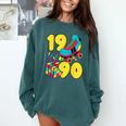 1990 Retro Raised In The 90s Old School Nostalgia Vibes Comfort Colors Sweatshirt Chalky Mint
