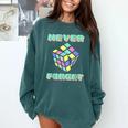 80s 90s Nostalgia Magic Cube Retro Party Costume Comfort Colors Sweatshirt Chalky Mint