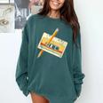 80's 90's Retro Music Party Costume Nostalgia Cassette Comfort Colors Sweatshirt Chalky Mint