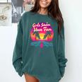 80s Fashion Girls Just Wanna Have Fun 1980s Nostalgia Comfort Colors Sweatshirt Chalky Mint