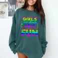 80's Girls Just Wanna Have Fun Nostalgia 1980s Style Premium Tri-Blend Comfort Colors Sweatshirt Chalky Mint
