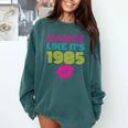 80s Outfit Women Nostalgia Eighties Party Comfort Colors Sweatshirt Chalky Mint