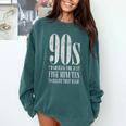 The 90s I'd Go Back For Five Minutes Nostalgia Quote Comfort Colors Sweatshirt Chalky Mint