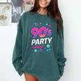 90's Party 90s Nostalgia Retro Rave Dance Music Comfort Colors Sweatshirt Chalky Mint 90's Party 90s Nostalgia Retro Rave Dance Music Comfort Colors Sweatshirt Chalky Mint