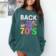 Back To The 70's Mixtape Era Nostalgia Retro 1970 70's Style Comfort Colors Sweatshirt Chalky Mint