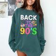Back To The 90's Mixtape Era Nostalgia Retro 1990 90's Style Comfort Colors Sweatshirt Chalky Mint