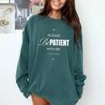 On Back Please Be Patient With Me I'm From The 1900S Comfort Colors Sweatshirt Chalky Mint