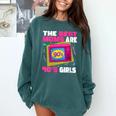 The Best Moms Are 90s Girls 90s Aesthetic Mom Nostalgia Comfort Colors Sweatshirt Chalky Mint